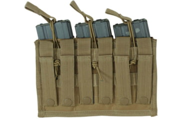 Image of Voodoo Tactical M4/M16 Open Top Mag Pouch W/ Bungee System - Triple, Coyote, 20-8180007000