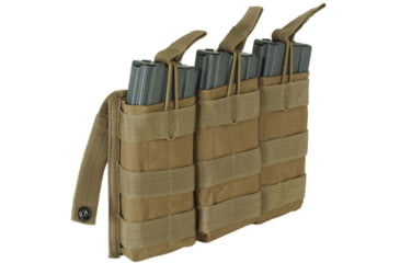 Image of Voodoo Tactical M4/M16 Open Top Mag Pouch W/ Bungee System - Triple, Coyote, 20-8180007000