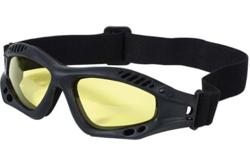 Image of Voodoo Tactical Sportac Goggle Glasses, Black/Yellow Lens, 02-8832017000