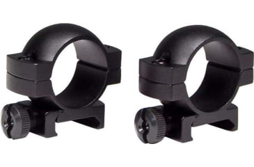 Image of Vortex 1-inch Rifle Scope Rings, Low, Picatinny/Weaver Mount, Set of 2, Black, RING-L