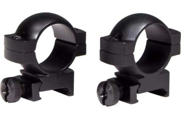 Image of Vortex 1-inch Rifle Scope Rings, Medium, Picatinny/Weaver Mount, Set of 2, Black, RING-M