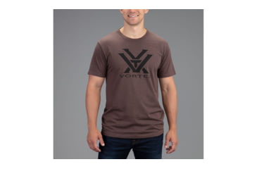 Image of Vortex Core Logo T-Shirt - Mens, Brown Heather, Large, 120-16-BRHL