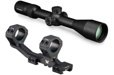 Image of Vortex Diamondback Tactical 6-24x50 mm Rifle Scope, 30 mm Tube, FFP, Black, Hard Anodized, Non-Illuminated EBR-2C MRAD Reticle, Mil Rad Adjustment, w/ 30mm Cantilever Mount, 2in Offset, DBK-10029-KIT1