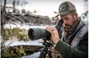 Image of Vortex Diamondback HD Spotting Scope, 20-60x85mm, Angled, Green, 18 x 8.28 x 5.5, DS-85A