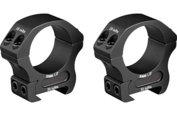 Image of Vortex Pro Series 30mm Rifle Scope Rings, Weaver/Picatinny, Medium Height, 1 inch, Black, PR30-M