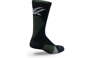 Image of Vortex Pursuit Trail Crew Active Sock - Mens, Black/Toxic Green, M, 122-46-BTGM