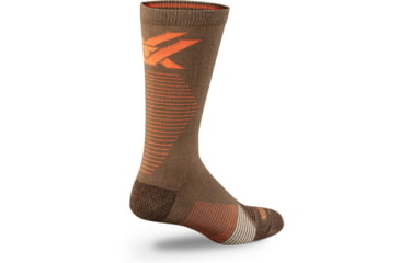 Image of Vortex Pursuit Trail Crew Active Sock - Mens, Woodland Brown, L, 122-46-WBRL