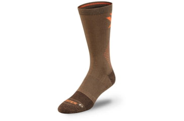 Image of Vortex Pursuit Trail Crew Active Sock - Mens, Woodland Brown, L, 122-46-WBRL