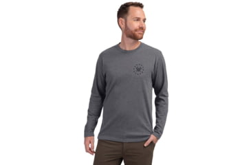 Image of Vortex Salute LS T-Shirt - Mens, Titanium Heather, XL, 222-02-THEXL