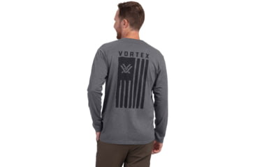 Image of Vortex Salute LS T-Shirt - Mens, Titanium Heather, XL, 222-02-THEXL