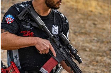 Image of Vortex Strike Eagle 1-6x24 mm Rifle Scope, 30 mm Tube, Second Focal Plane, Black, Matte, Red AR-BDC3 Reticle, MOA Adjustment, SE-1624-2