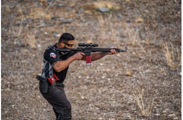 Image of Vortex Strike Eagle 1-8x24 mm Rifle Scope, 30 mm Tube, Second Focal Plane, Black, Matte Anodized, Red AR-BDC3 Reticle, MOA Adjustment, SE-1824-2