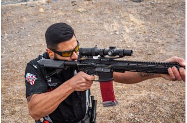 Image of Vortex Strike Eagle 1-8x24 mm Rifle Scope, 30 mm Tube, Second Focal Plane, Black, Matte Anodized, Red AR-BDC3 Reticle, MOA Adjustment, SE-1824-2