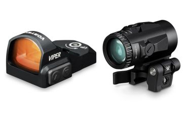 Image of Vortex Viper 1x24mm 6 MOA Red Dot Sight with Vortex Micro 3x Magnifier