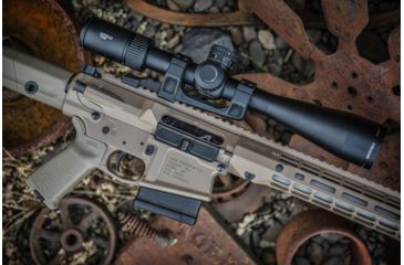 Image of Vortex Viper PST Gen II 5-25x50 mm Rifle Scope, 30 mm Tube, First Focal Plane, Black, Hard Anodized, Red EBR-7C MRAD Reticle, Mil Rad Adjustment, PST-5259