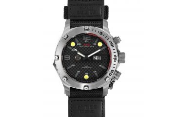 Image of Vulture 47mm Silver Titanium Case, Black Dial, Ballistic Velcro I Band