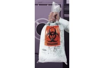 Image of VWR Autoclavable Biohazard Bags, 1.5 mil 14220-006 Red Bags, Printed