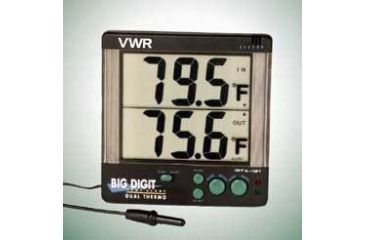 Image of VWR Big Digit Four-Alert Alarm Thermometer 4142 Four-Alert Alarm Thermometer, °C