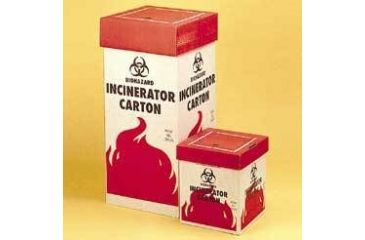 Image of VWR Biohazard Incinerator Cartons 132051002 Benchtop Disposal Carton