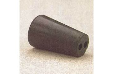 Image of VWR Black Rubber Stoppers, Two-Hole 115M292