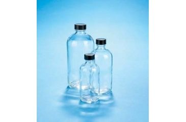 Image of VWR Boston Round Bottles, Clear, Narrow Mouth VW5110422B Bottles Only