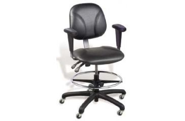 Image of VWR Contour Lab Chairs with Armrests Chairs Meeting Ca Technical Bulletin 117 Requirements High Bench Height, Each, VDAC-H