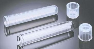 Image of VWR Culture Tubes, Plastic, with Dual-Position Caps 3515-800-000 Polystyrene Culture Tubes