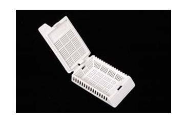 Image of VWR Histology Cassettes Biopsy Cassette With Hinged Plastic Covers Aqua, Pack of 500, VWR-580-3