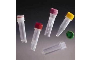 Image of VWR Screw-Cap Microcentrifuge Tubes 3605-847-300 Color-Coded Inserts