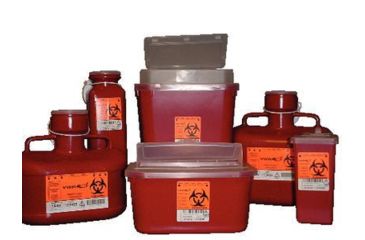 Image of VWR Sharps Container Systems 184V Extended Neck Sharps Containers Small, Each