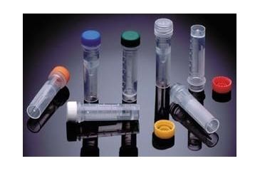 Image of VWR SuperClear Screw Cap Microcentrifuge Tubes 3621-870-000 Nonsterile Tubes With Natural-Color Caps
