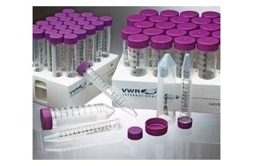 Image of VWR SuperClear Ultra-High Performance Centrifuge Tubes with Flat or Plug Caps, Polypropylene 3182-345-306 Tubes With Plug Caps