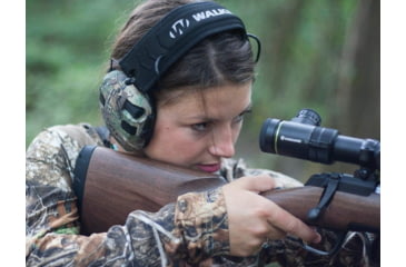 Image of Walkers Razor Slim Electronic Quad Ear Muff, Realtree XTRA, GWP-RSEQM-CMO