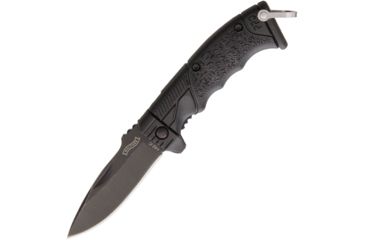 Image of Walther Micro PPQ Linerlock Folding Knife,1.75in,440C Steel,Standard Edge,Spear Point,Black Synthetic Handle WAL50769