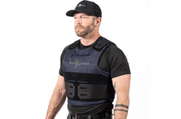 Image of War Bird Ghost Hawk Concealable Armor System with Hoss Level IIIA Ballistics, Navy, Large/Regular, BUSLH3ALRGHN