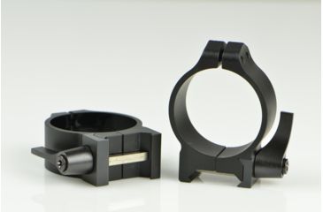 Image of Warne Maxima Steel Rings, 34mm, Weaver/Picatinny, QD, Low - Matte 220LM