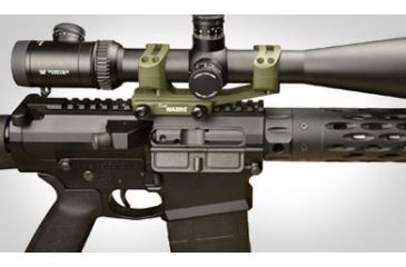 Image of Warne Gen 2 Extended Skeletonized 30mm MSR Mount, Mil-Spec OD Green, XSKEL30OD