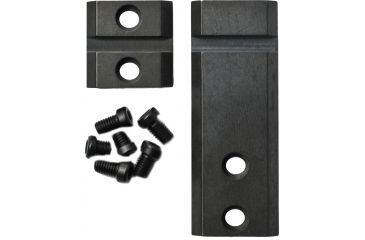 Image of Warne Maxima 2 Piece Steel Base For Colt 45 Marlin Lever Actions Gloss Black