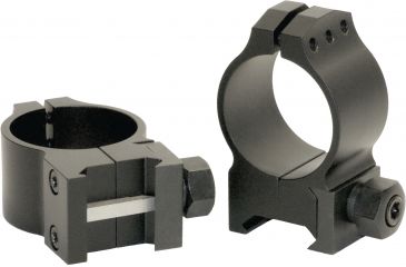 Image of Warne Tactical Rings, 30mm, Weaver/Picatinny Base, Medium - Matte 614M