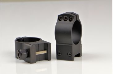 Image of Warne Tactical Rings, 30mm, Weaver/Picatinny Base, Medium - Matte 614M