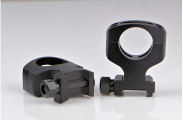 Image of Warne MSR Flat Top Rings, 1 Inch Tactical Nut, 2 Piece Matte A430M