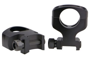 Image of Warne MSR Flat Top Rings, 1 Inch Tactical Nut, 2 Piece Matte A430M