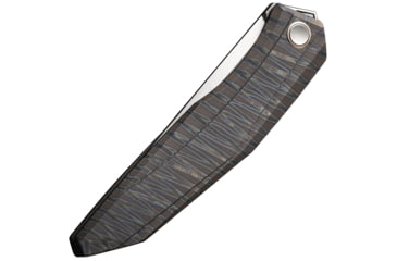 Image of We Knife Co Ltd Cybernetic Flame Folding Knife, 5in Closed, 4in Bead Blast CPM-20CV SS Blade, Flame Anodized Titanium Handle, Nylon Case, WE22033-3