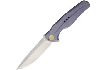 Image of We Knife Co Ltd Framelock Satin Blue Folding Knife,3.75in,S35VN Steel,Standard Edge,Satin,Blue,Titanium Handle WE601M