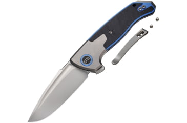 Image of We Knife Co Ltd Press Check Framelock Blue WE20078B2