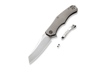 Image of Viking Tactics RekkeR Folding Knife, 3.50in CPM20CV Bead Blasted Blade, Titanium Scales and Bead Blasted Diamond Handle, WE22010G-2