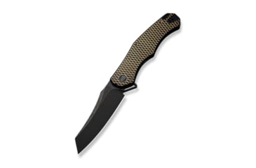 Image of Viking Tactics RekkeR Folding Knife, 3.50in CPM20CV Black Stonewashed Blade, Titanium Scales and Golden Diamond Handle, WE22010G-3