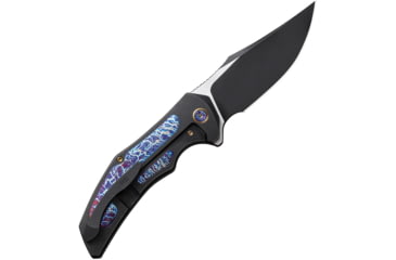 Image of We Knife Co Ltd We Knife Magnetron 3.76'' Black Titanium Flame Inlay/blk Stnws