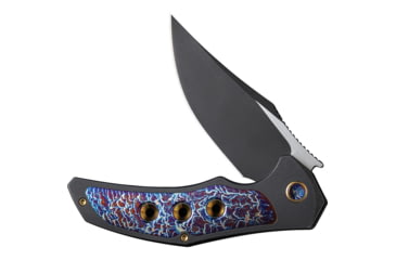Image of We Knife Co Ltd Magnetron Folding Knife, 3.76in, Carbon Steel, Titanium Handle, Rainbow, WE180584