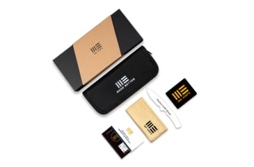 Image of We Knife Co Ltd Starlash Folding Knife, 3.97in, Bohler M390 Stainless Steel, Drop Point Blade, 6Al4v Titanium Black Handle, WE23011C-1